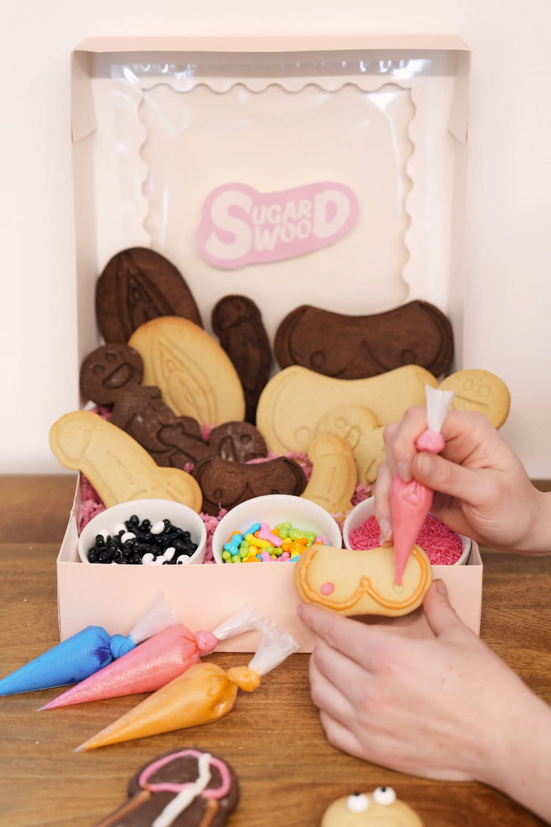 Sugar Wood naughty cookie decorating kit  will bring the fun to your next event