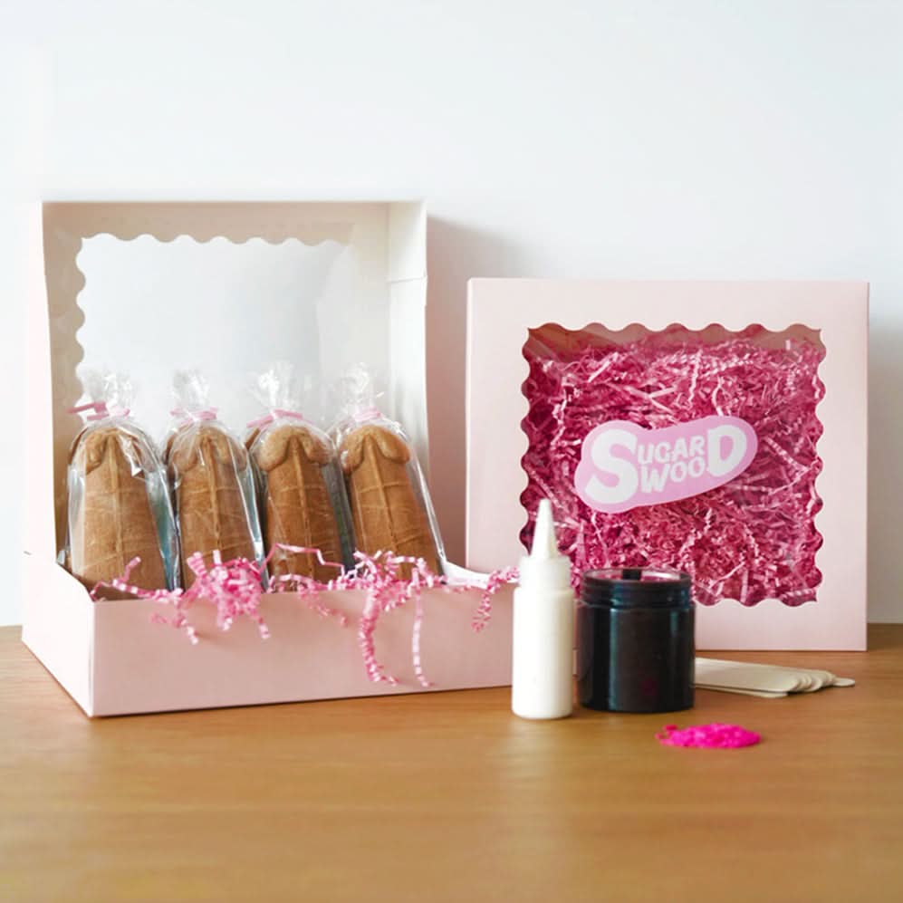 SUGAR WOOD NAUGHTY WAFFLE DIY DECORATING KITS - CUSTOMIZABLE
