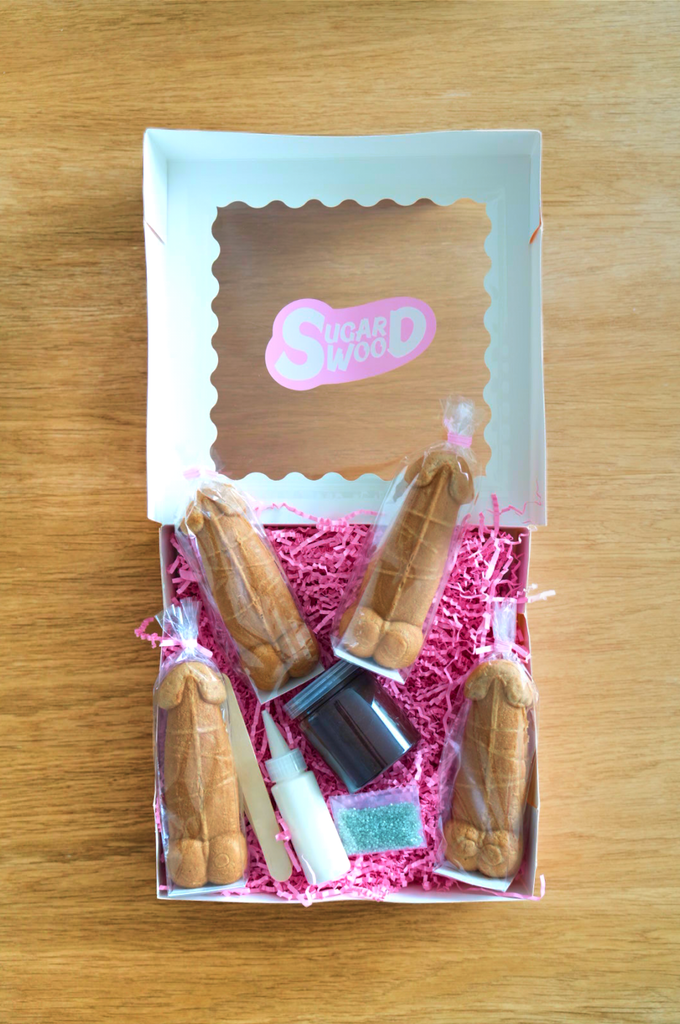 SUGAR WOOD NAUGHTY WAFFLE DIY DECORATING KITS - CUSTOMIZABLE - Sugar Wood NYC