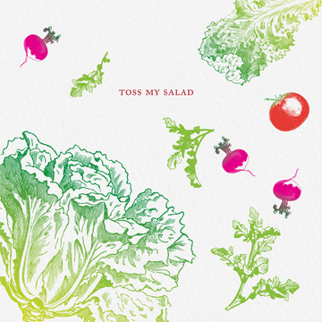 Toss My Salad Spicy Greeting Card - Sugar Wood NYC