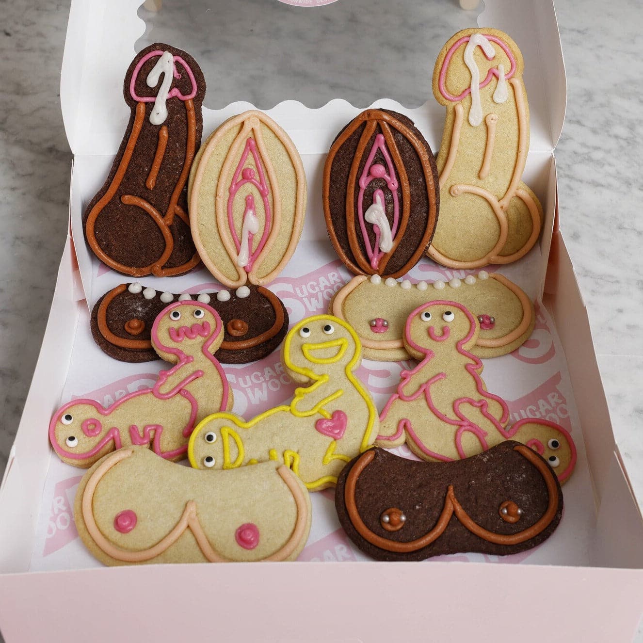 NAUGHTY COOKIE GIFT BOXES by Sugar Wood From $48.00